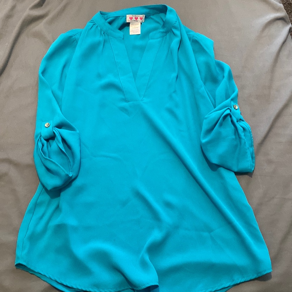 Teal Blouse - Size small